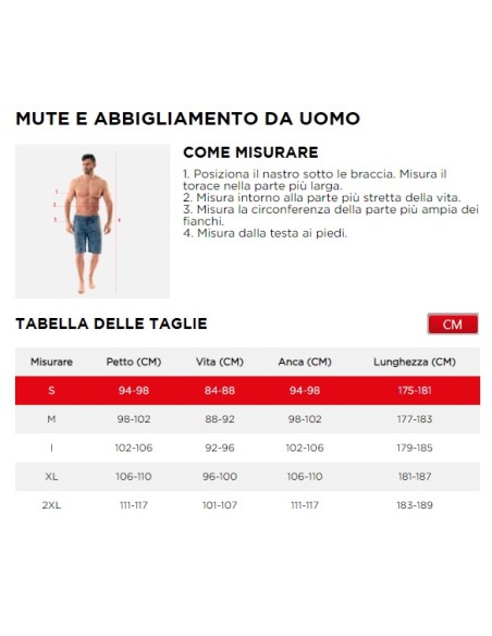 MUTA JOBE PERTH 3/2MM CON CERNIERA SUL PETTO GRIGIA - 303520004-S - 