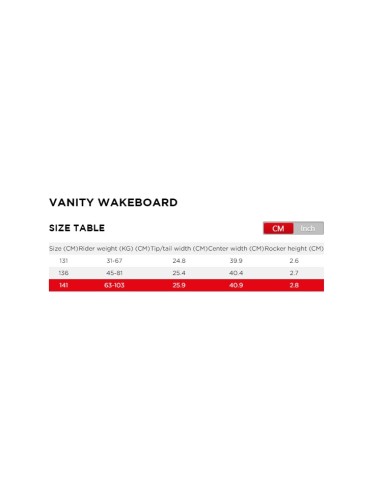 WAKEBOARD JOBE VANITY - 131 - 272524002-131 - 